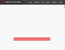 Tablet Screenshot of objectpartners.com